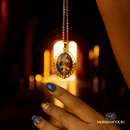 Colar Religioso de Zircônias em Ouro 14K