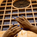 Anel de Cruz Ouro 14K Premium - Ajustável