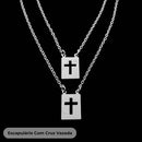 Escapulário Pai Nosso em Prata 925