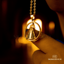 [COMPRE 1 LEVE 2] Colar Aura Nossa Senhora Aparecida Dupla Face | Zircônia Premium Ouro 14K