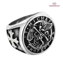 Anel São Miguel Arcanjo - Aço Inoxidável