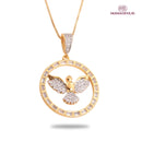 Colar Espirito Santo com Pedras Zircônia