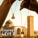 [COMPRE 1 LEVE 2] Colar Nossa Senhora Aparecida Dupla Face - Zircônia Premium & Ouro 14K