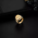 Anel Cristo Redentor Ouro 14K