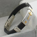 Pulseira de Cruz Masculina - Luxo e Devoção