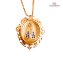 [COMPRE 1 LEVE 2] Colar Retrato Nossa Senhora Aparecida - Zircônia Premium Ouro 14K